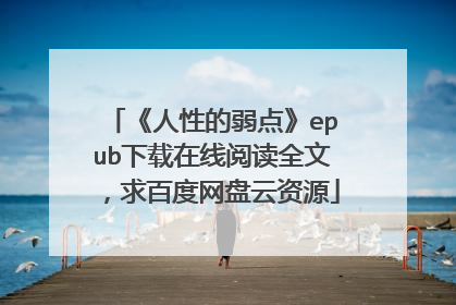 《人性的弱点》epub下载在线阅读全文,求百度网盘云资源