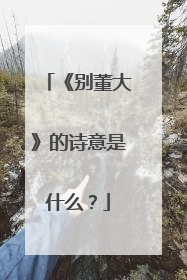 《别董大》的诗意是什么?