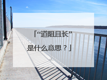 “道阻且长”是什么意思？