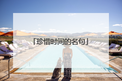 珍惜时间的名句