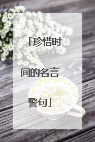 珍惜时间的名言警句