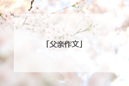 父亲作文