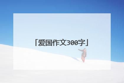 爱国作文300字