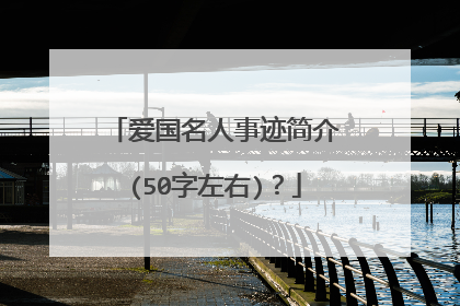 爱国名人事迹简介(50字左右)?