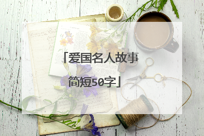 爱国名人故事简短50字