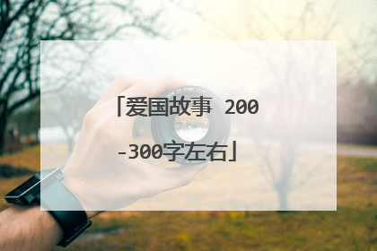 爱国故事 200-300字左右