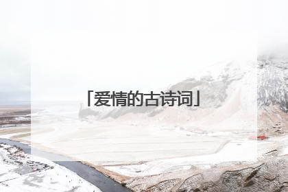爱情的古诗词