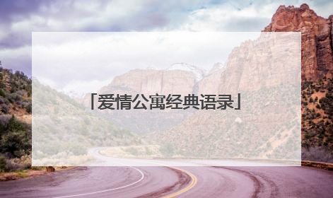 爱情公寓经典语录