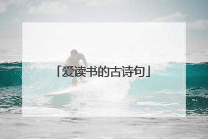 爱读书的古诗句