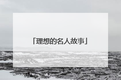 理想的名人故事