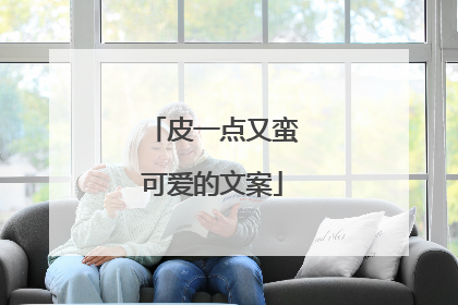 皮一点又蛮可爱的文案