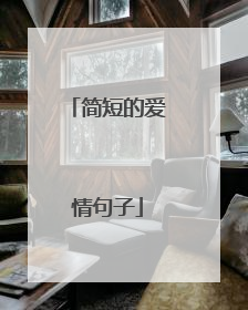 简短的爱情句子