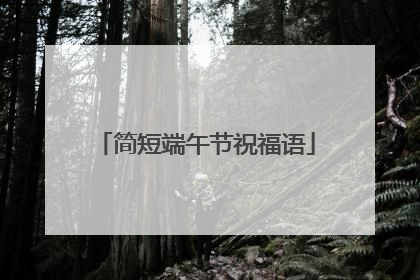 简短端午节祝福语