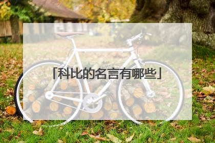 科比的名言有哪些