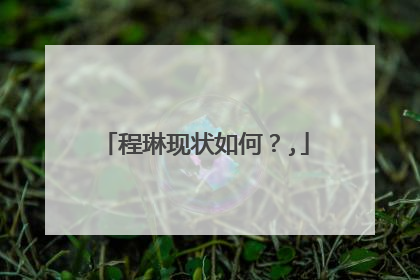 程琳现状如何?,