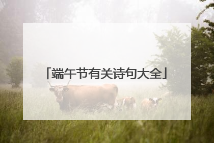 端午节有关诗句大全