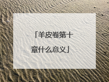 羊皮卷第十章什么意义