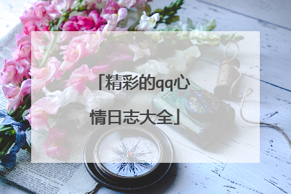 精彩的qq心情日志大全
