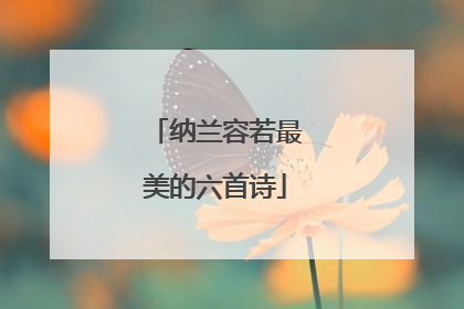 纳兰容若最美的六首诗