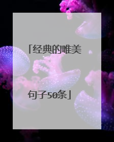 经典的唯美句子50条