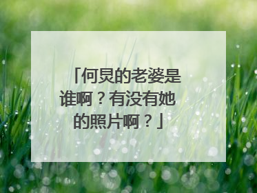 何炅的老婆是谁啊?有没有她的照片啊?