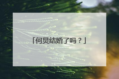 何炅结婚了吗?
