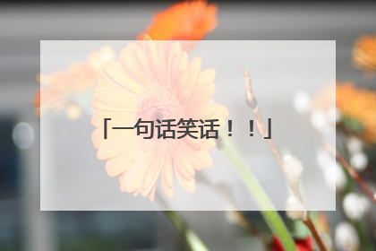 一句话笑话！！
