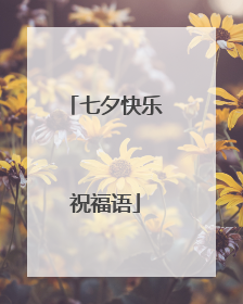 七夕快乐祝福语