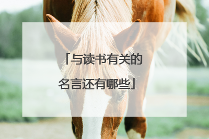 与读书有关的名言还有哪些