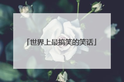 世界上最搞笑的笑话