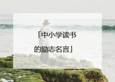 中小学读书的励志名言