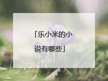 乐小米的小说有哪些