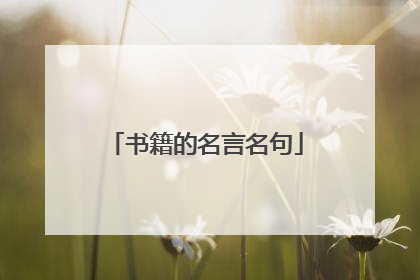 书籍的名言名句