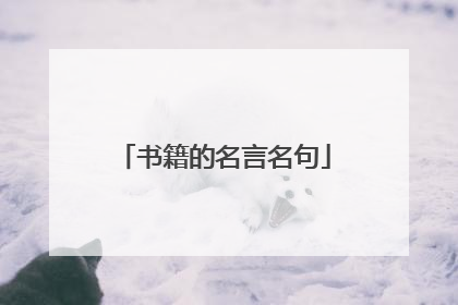书籍的名言名句