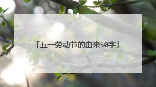 五一劳动节的由来50字