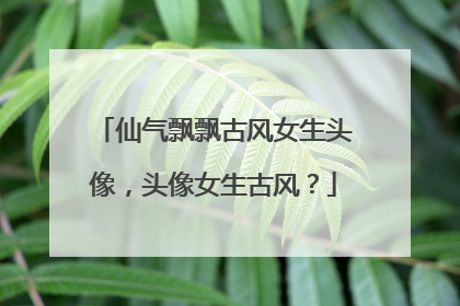 仙气飘飘古风女生头像,头像女生古风?