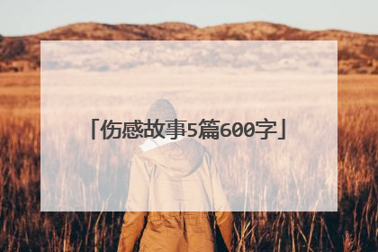 伤感故事5篇600字