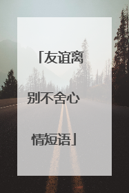 友谊离别不舍心情短语