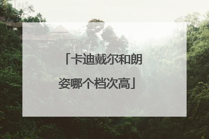 卡迪戴尔和朗姿哪个档次高