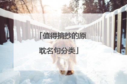值得摘抄的原耽名句分类