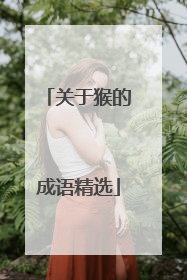 关于猴的成语精选
