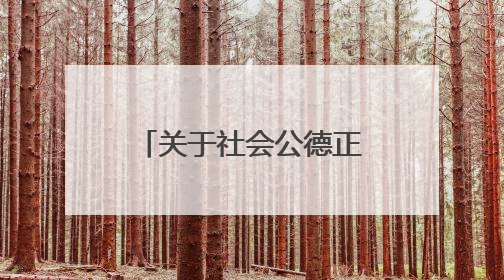 关于社会公德正面或反面的事例