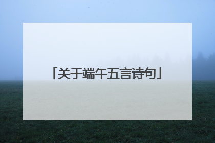关于端午五言诗句