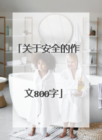 关于安全的作文800字