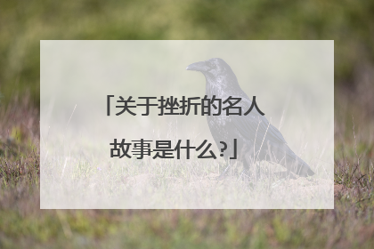 关于挫折的名人故事是什么?