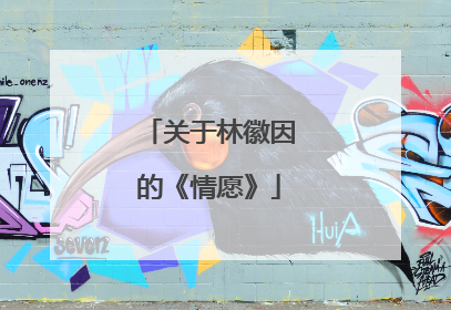 关于林徽因的《情愿》
