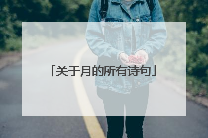 关于月的所有诗句