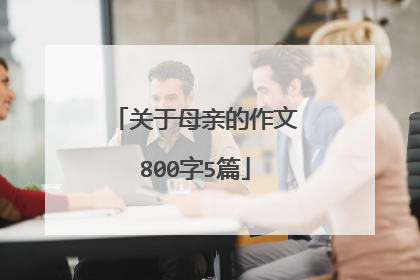 关于母亲的作文800字5篇