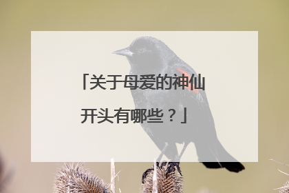 关于母爱的神仙开头有哪些?