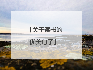 关于读书的优美句子